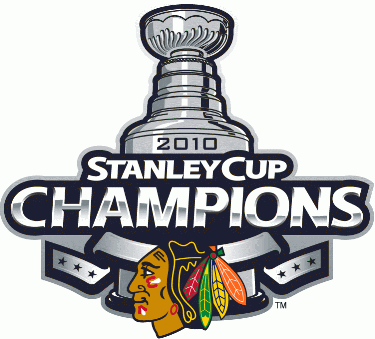 Chicago Blackhawks 2009 10 Champion Logo iron on paper